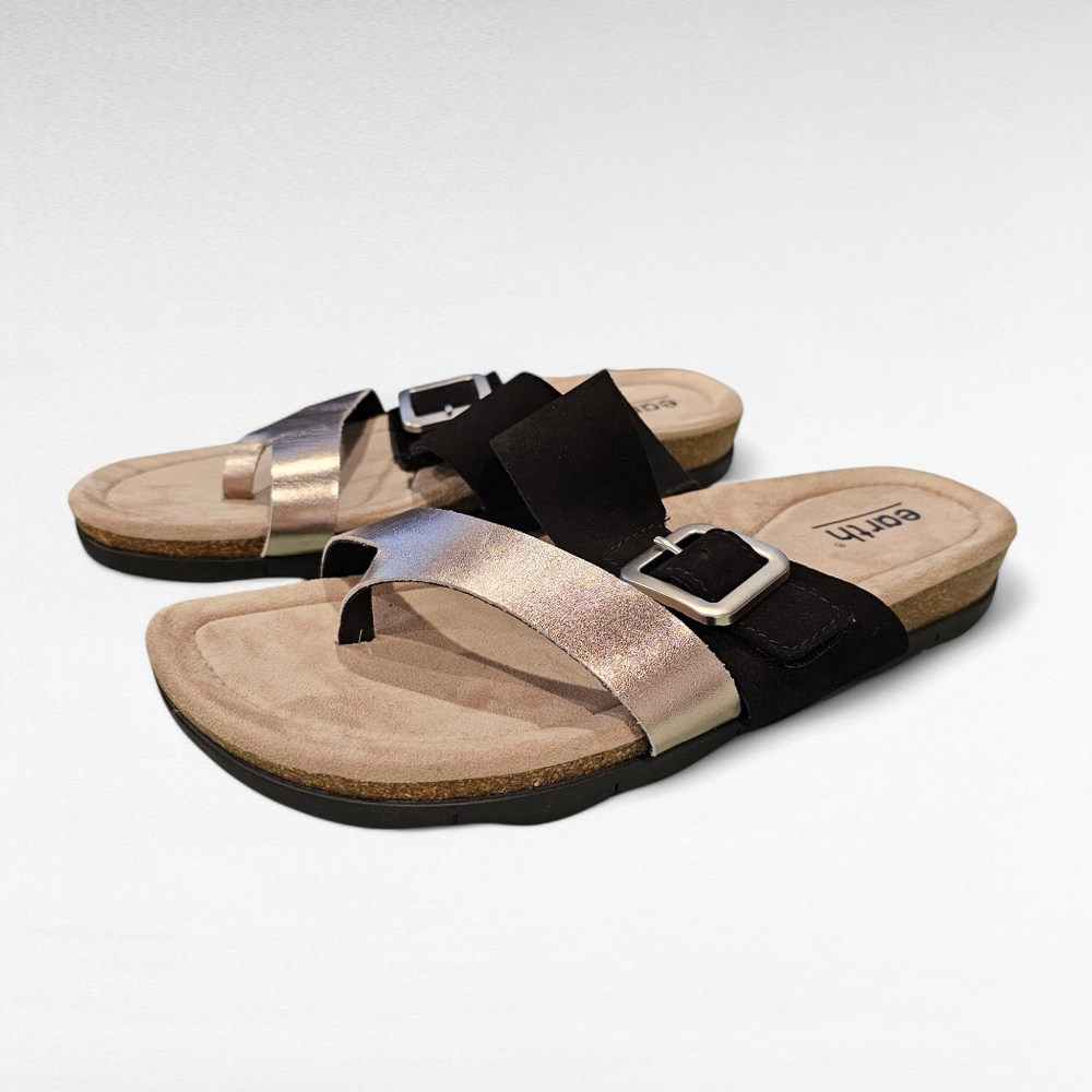 Earth Emilia Strappy Casual Slip-On Flat Sandals Size 11 M